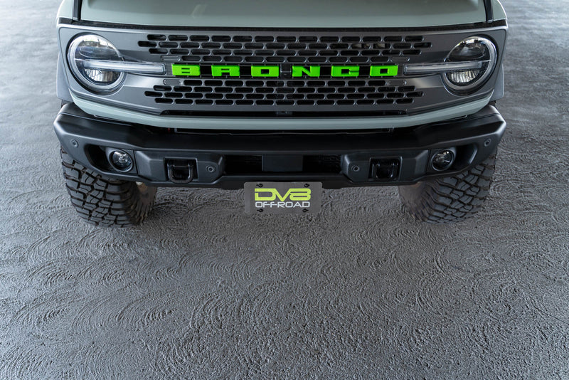 Load image into Gallery viewer, DV8 Capable Bumper Front License Plate Mount - 2021+ Ford Bronco - LPBR-04