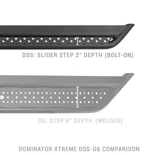 Go Rhino FSDSS4129T - 2021+ Ford Bronco - 4 Door DSS Dominator Side Steps w/Brackets