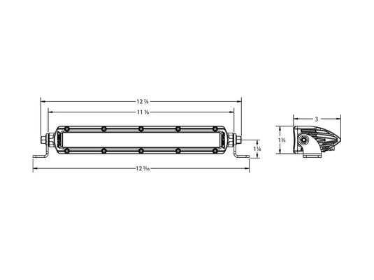 10” Rigid SR-Series PRO White Combo LED 910313