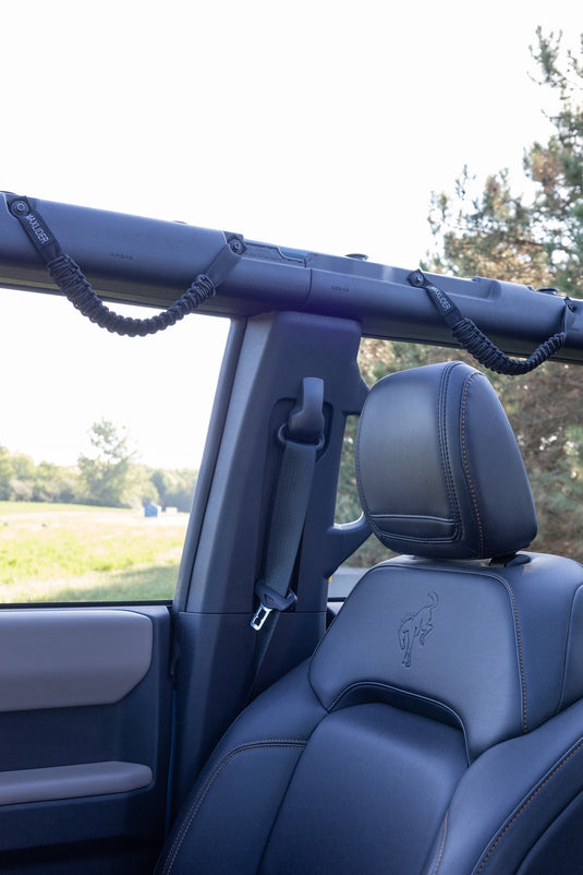 Maxlider 2021-2025 Bronco Paracord Grab Handles - Set of 4 Orange/Black