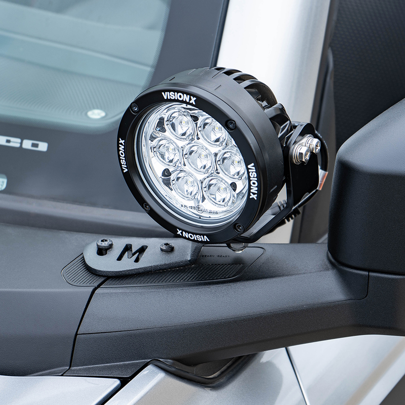 Load image into Gallery viewer, Maxlider Single Cowl Light Brackets - (Set of 2 Brackets: Passenger + Driver Side)