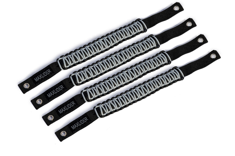 Load image into Gallery viewer, Maxlider 2021-2025 Bronco Paracord Grab Handle - Set of 4 Gray with Black