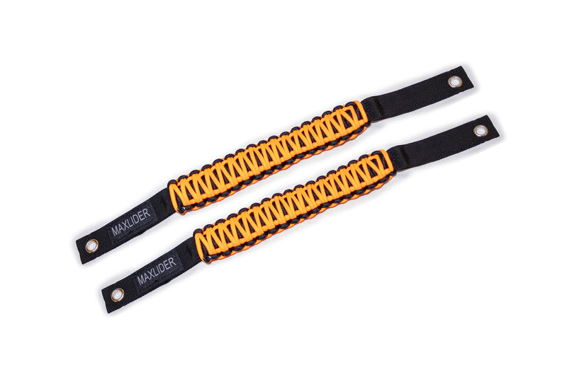 Load image into Gallery viewer, Maxlider 2021-2025 Bronco Paracord Grab Handle - Set of 2 Orange/Black