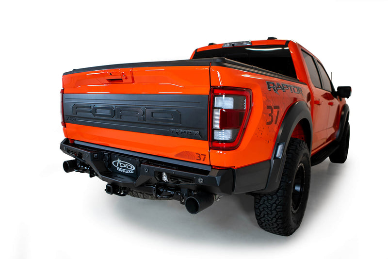 Load image into Gallery viewer, Addictive Desert Designs Bomber Rear Bumper -2021+ Ford F-150 Raptor & Raptor R - R210141370103