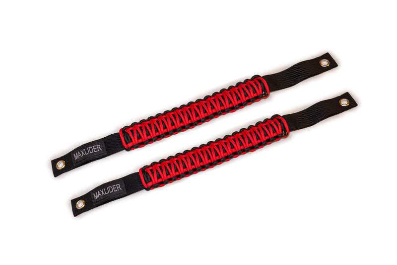 Load image into Gallery viewer, Maxlider 2021-2025 Bronco Paracord Grab Handle - Set of 2 Red/Black