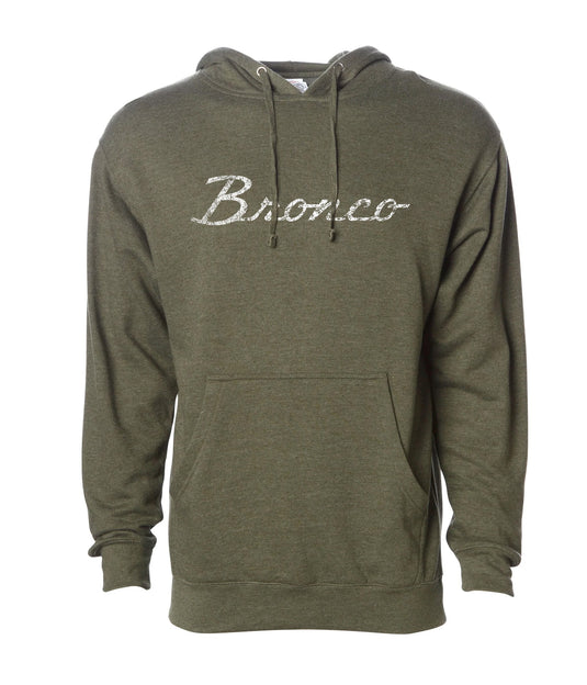 Ford Bronco Script Vintage Wash Midweight Premium Hoodie