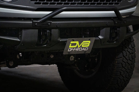 LPBR-01 - 2021-2023 - Ford Bronco - Factory Front Bumper License Relocation Bracket Center - DV8