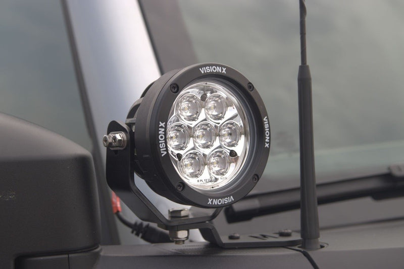 Load image into Gallery viewer, Maxlider Single Cowl Light Brackets - (Set of 2 Brackets: Passenger + Driver Side)