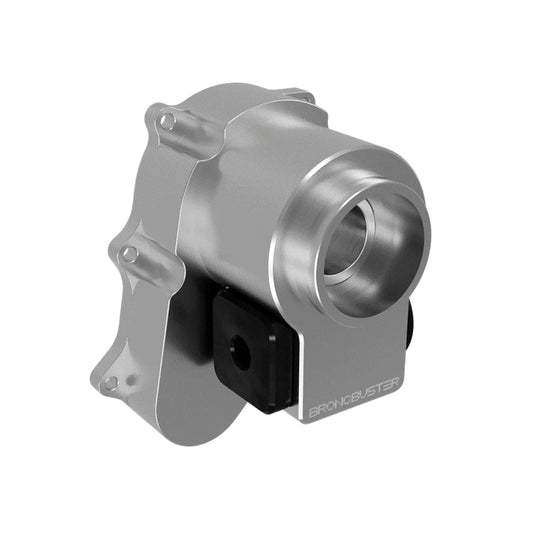 BroncBuster Stage III heavy duty passenger billet aluminum steering rack housing