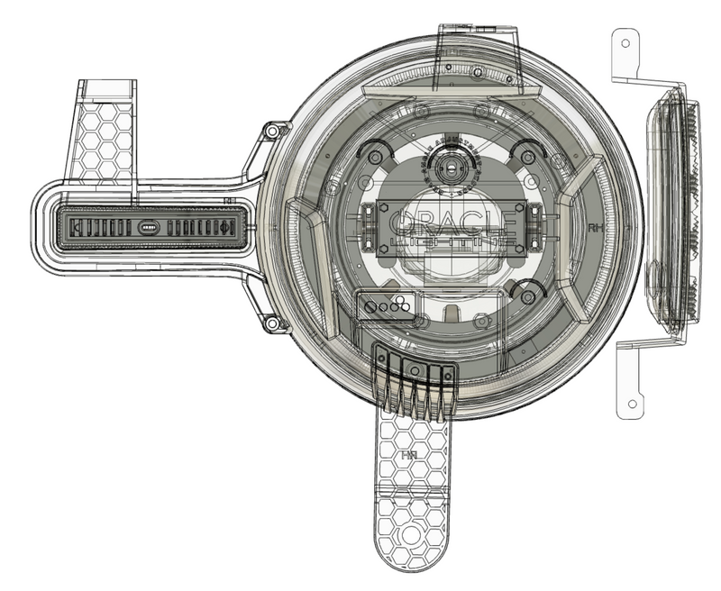 Load image into Gallery viewer, CAD diagram of front of oculus