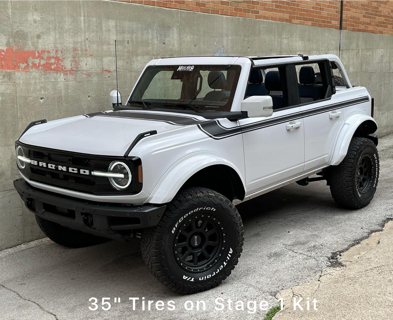 Load image into Gallery viewer, 2021 - 2025 Ford Bronco 4" Maxlider Bros Stage-1 Lift Kit - 4 Door NON-SASQUATCH NON-BADLANDS Package