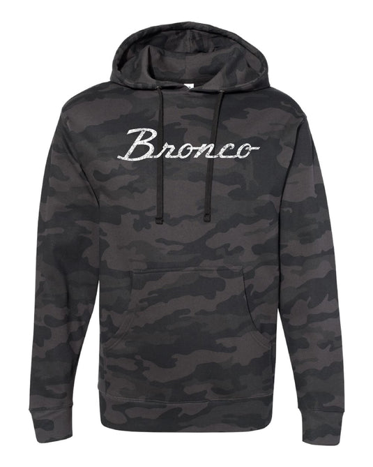 Ford Bronco Script Vintage Wash Midweight Premium Hoodie