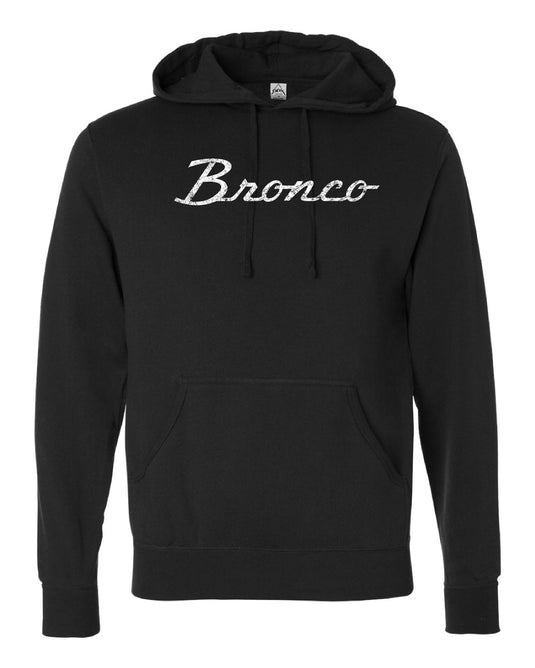 Ford Bronco Script Vintage Wash Lightweight Premium Hoodie