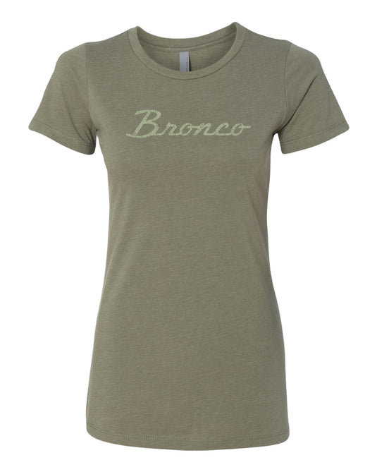 Ladies Ford Bronco Script Premium Tee