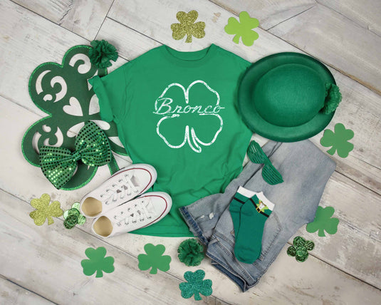 Unisex Shamrock Ford Bronco Script Vintage Wash Premium T-Shirt
