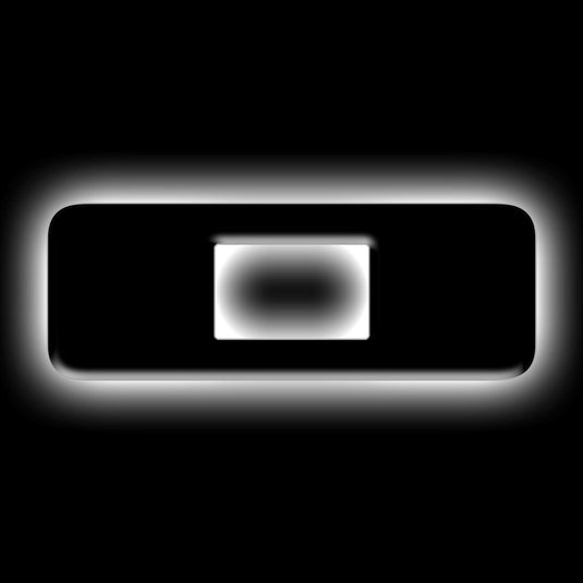 2021-2025 Ford Bronco White LED Grille Letter Light set by Oracle - Matte Black
