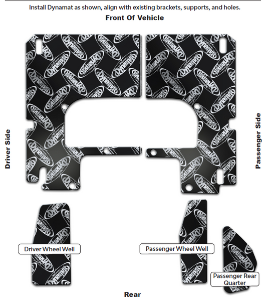 Dynamat Xtreme 2021+ Ford Bronco Cargo Area Kit -  4 Door