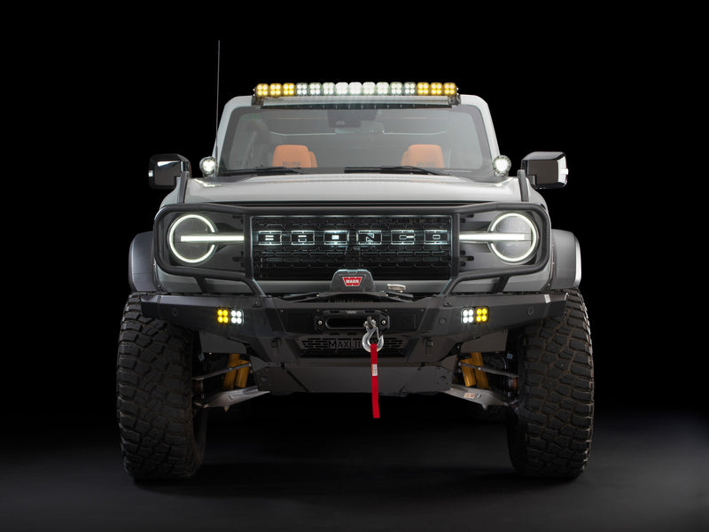 Load image into Gallery viewer, 2021-2025 Ford Bronco White LED Grille Letter Light set by Oracle - Matte Black