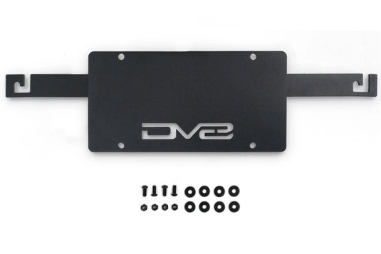 DV8 Capable Bumper Front License Plate Mount - 2021+ Ford Bronco - LPBR-04