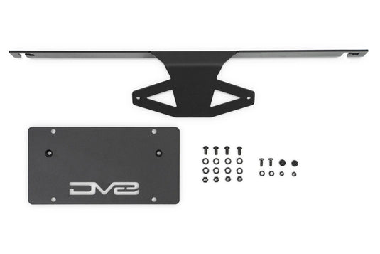 DV8 Capable Bumper Slanted Front License Plate Mount - 2021+ Ford Bronco - LPBR-05