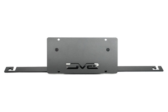 DV8 Capable Bumper Slanted Front License Plate Mount - 2021+ Ford Bronco - LPBR-05