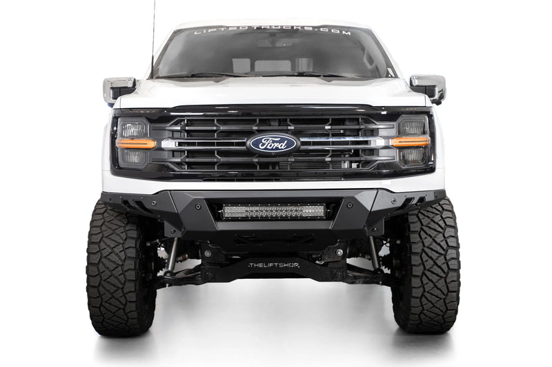 Load image into Gallery viewer, Addictive Desert Designs Black Label Front Bumper - 2024 Ford F-150 - F1900305080103
