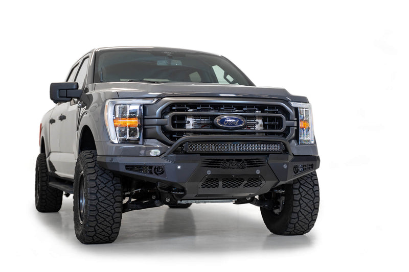 Load image into Gallery viewer, Addictive Desert Designs HoneyBadger Front Bumper W/ Top Hoop- 2021-2023 Ford F-150 - F197431040103
