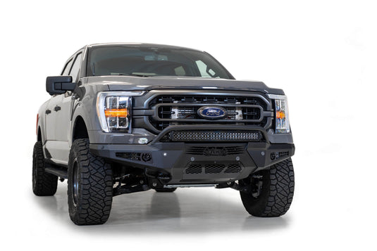 Addictive Desert Designs HoneyBadger Front Bumper W/ Top Hoop- 2021-2023 Ford F-150 - F197431040103