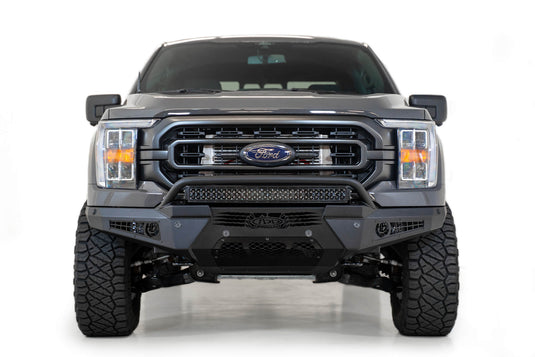 Addictive Desert Designs HoneyBadger Front Bumper W/ Top Hoop- 2021-2023 Ford F-150 - F197431040103