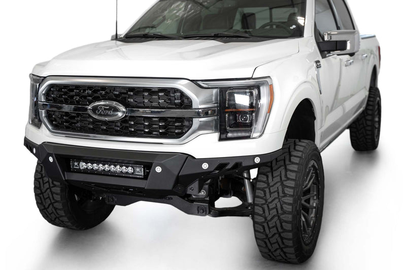 Load image into Gallery viewer, Addictive Desert Designs Black Label Front Bumper - 2021-2023 Ford F-150  - F190300010103
