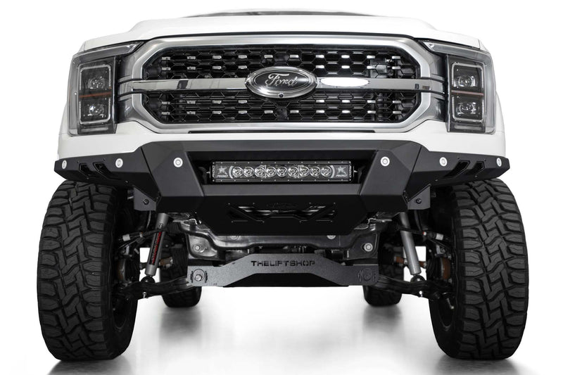 Load image into Gallery viewer, Addictive Desert Designs Black Label Front Bumper - 2021-2023 Ford F-150  - F190300010103
