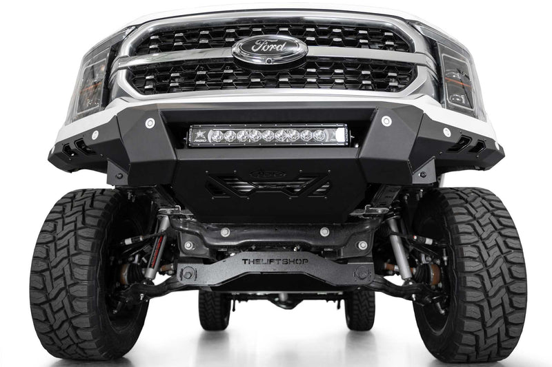 Load image into Gallery viewer, Addictive Desert Designs Black Label Front Bumper - 2021-2023 Ford F-150  - F190300010103
