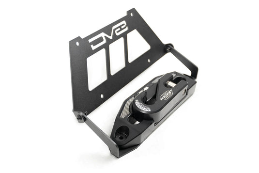 DV8 Fairlead Mounted Flip Up License Plate Bracket - LPBM-02