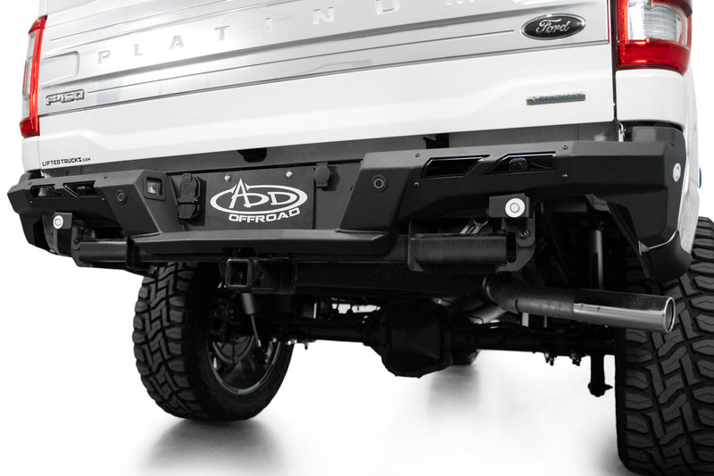 Load image into Gallery viewer, Addictive Desert Designs Black Label Rear Bumper - 2021-2023 Ford F-150 - R19020NA0103
