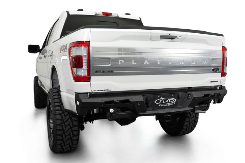 Load image into Gallery viewer, Addictive Desert Designs Black Label Rear Bumper - 2021-2023 Ford F-150 - R19020NA0103
