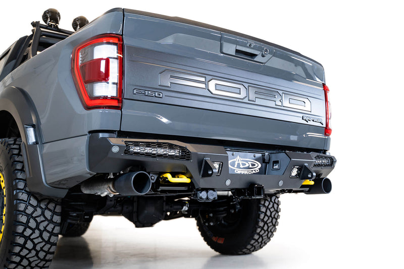 Load image into Gallery viewer, Addictive Desert Designs HoneyBadger Rear Bumper - 2021+ Ford F-150 Raptor - R210151430103
