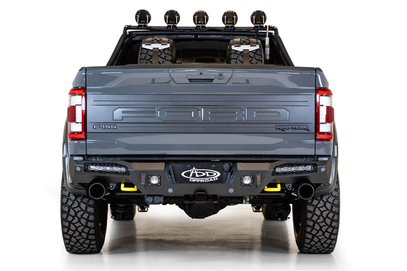 Load image into Gallery viewer, Addictive Desert Designs HoneyBadger Rear Bumper - 2021+ Ford F-150 Raptor - R210151430103
