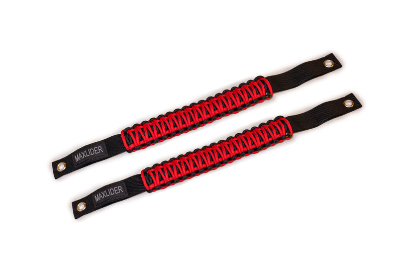 Load image into Gallery viewer, Maxlider 2021-2023 Bronco Paracord Grab Handle - Set of 2 Red/Black
