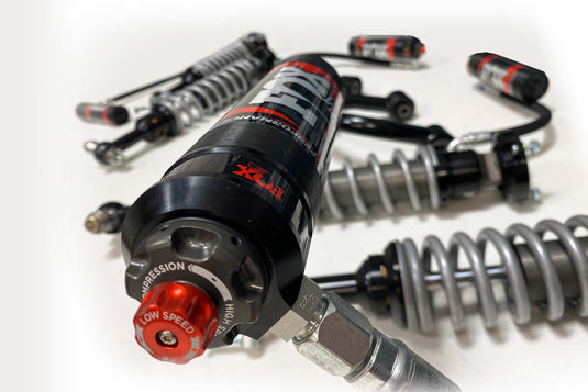 4 Door Ford Bronco Stage 2 Lift Kit Fox 3.4" - 4.5" Front and Rear Coilover Set - 2021-2023