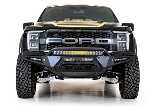 Addictive Desert Designs Honey Badger Front Bumper W/Top Hoop - 2021+ Ford F-150 Raptor / Raptor R  - F210221180103