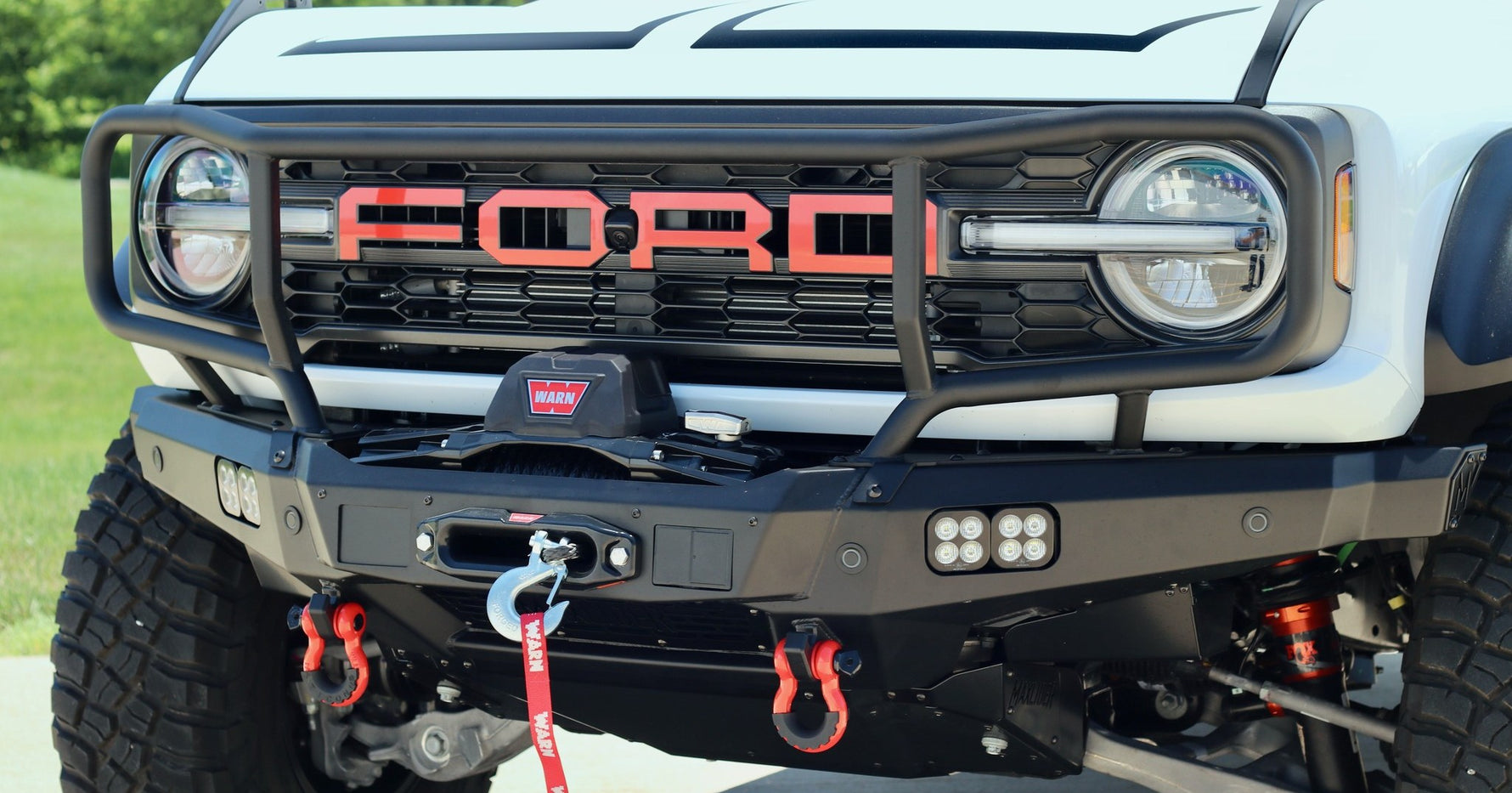 Bronco Raptor Front 2022-2025 Bronco Raptor Front Bumper - Maxlider Modular Winch Bumper ...