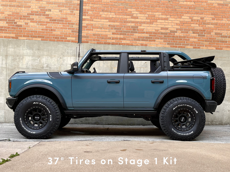 Load image into Gallery viewer, 2021 - 2023 Ford Bronco 4&quot; Maxlider Bros Stage-1 Lift Kit - 2 Door SASQUATCH Package
