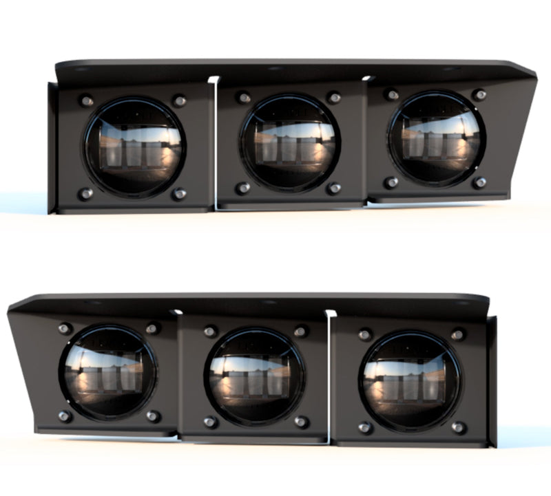 Load image into Gallery viewer, Front view of bronco triple fog light kit
