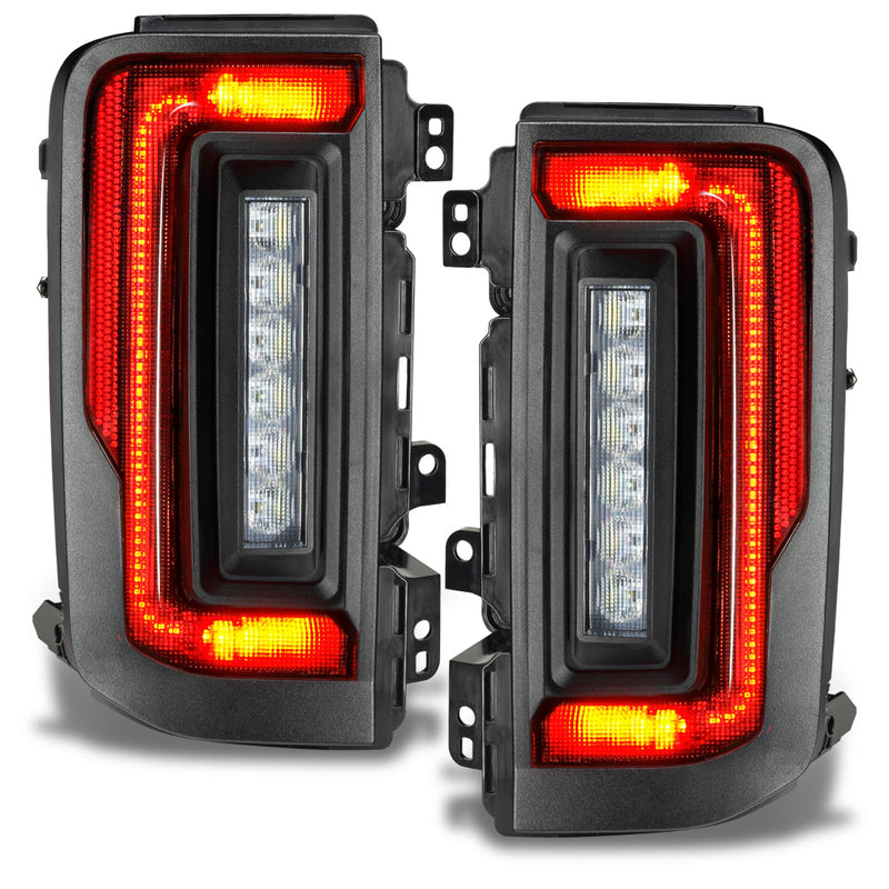 Load image into Gallery viewer, Ford bronco flush mount LED tail lights with DRL on
