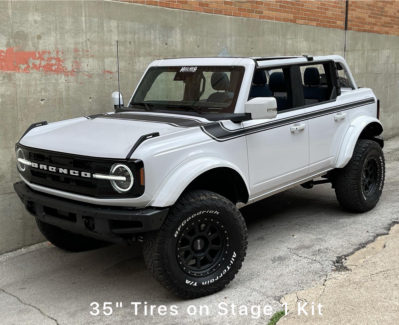 Load image into Gallery viewer, 2021 - 2023 Ford Bronco 4&quot; Maxlider Bros Stage-1 Lift Kit - 4 Door NON-SASQUATCH NON-BADLANDS Package
