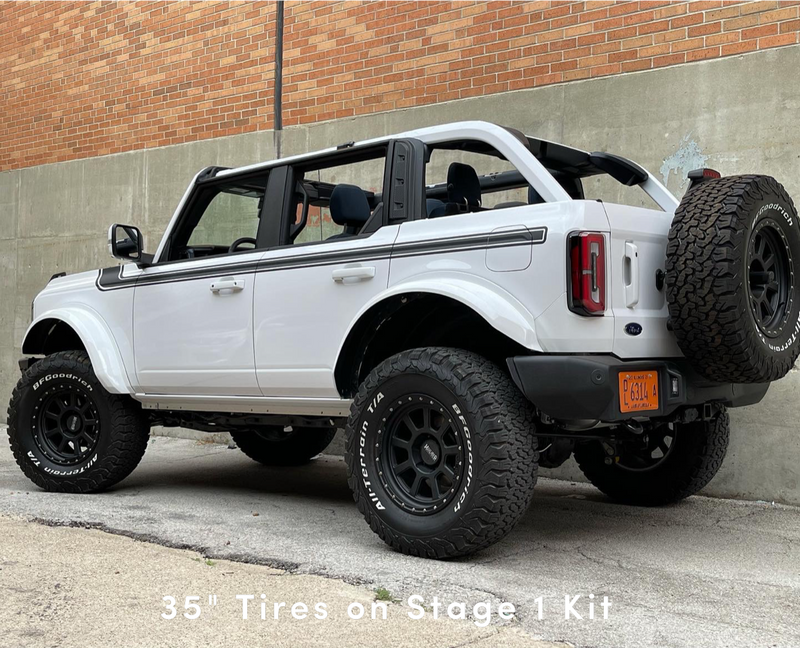 Load image into Gallery viewer, 2021 - 2023 Ford Bronco 4&quot; Maxlider Bros Stage-1 Lift Kit - 2 Door SASQUATCH Package
