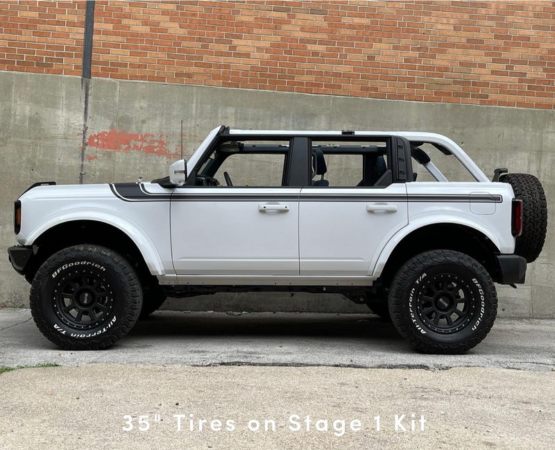 Load image into Gallery viewer, 2021 - 2023 Ford Bronco 4&quot; Maxlider Bros Stage-1 Lift Kit - 4 Door SASQUATCH Package

