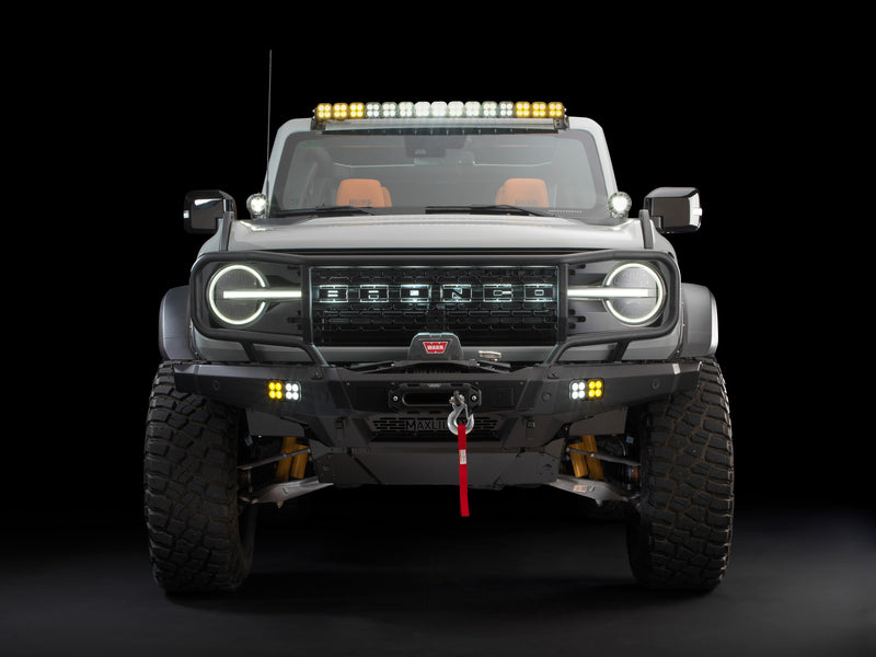 Load image into Gallery viewer, 2021-2023 Ford Bronco White LED Grille Letter Light set by Oracle - Matte Black
