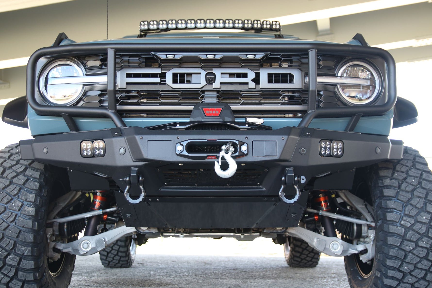 Custom Raptor Bumpers 2022-2025 Bronco Raptor Front Bumper - Maxlider Modular Winch Bumper ...