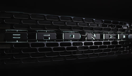 2021-2023 Ford Bronco White LED Grille Letter Light set by Oracle - Matte Black